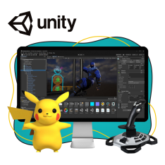 Мир игр на Unity 2D на популярном движке + AI-помощники - КИБЕРшкола программирования для детей, компьютерные курсы для школьников, начинающих и подростков - KIBERone г. Набережные Челны