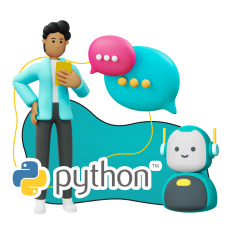 Умный чат-бот на Python - КИБЕРшкола программирования для детей, компьютерные курсы для школьников, начинающих и подростков - KIBERone г. Набережные Челны