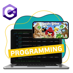 Программирование на C#. Удивительный мир 2D-игр - КИБЕРшкола программирования для детей, компьютерные курсы для школьников, начинающих и подростков - KIBERone г. Набережные Челны